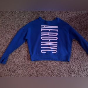 cropped aero crewneck sweatshirt